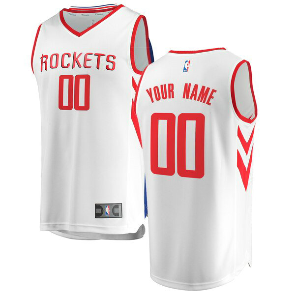 Maillot nba Houston Rockets Association Edition Homme Custom 0 Blanc